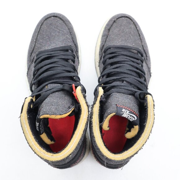 Nike Jordan 1 Men's Size 8 Retro High Zoom Crater Sneakers Black Grey CW2414-001 - Picture 9 of 9